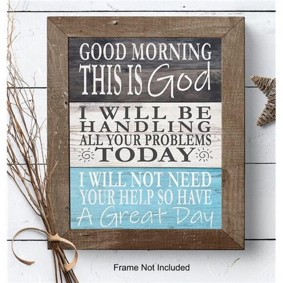 God Wall Decor - Religious Wall Decor - Spiritual Christian Gifts for Women, Men - Picture 7 of 9